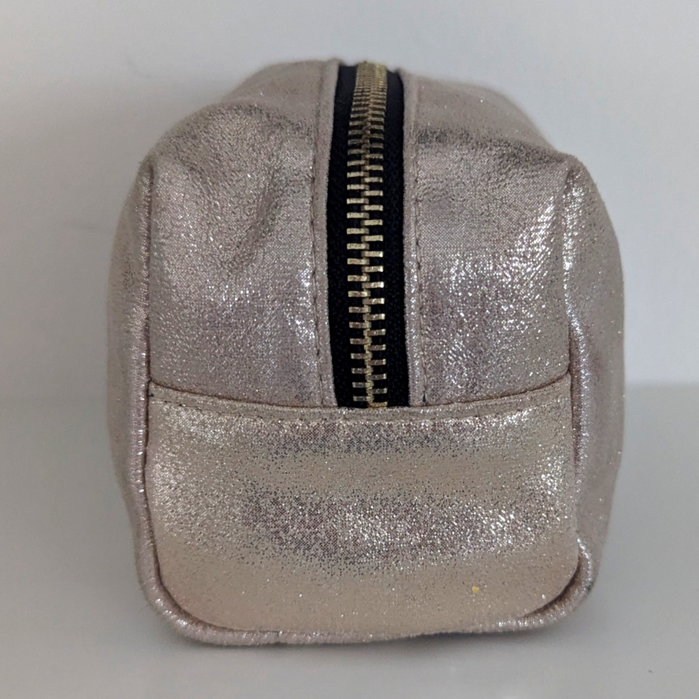 Topshop Gold Metallic Cosmetic Pouch NEW - Picture 5 of 8